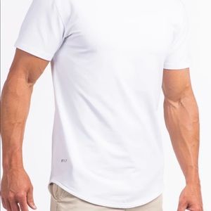 BYLT White drop cut tshirt